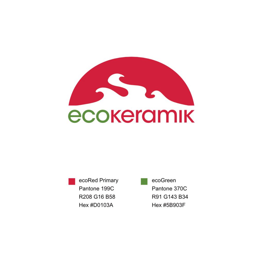 Image of ecokeramik logo design.
